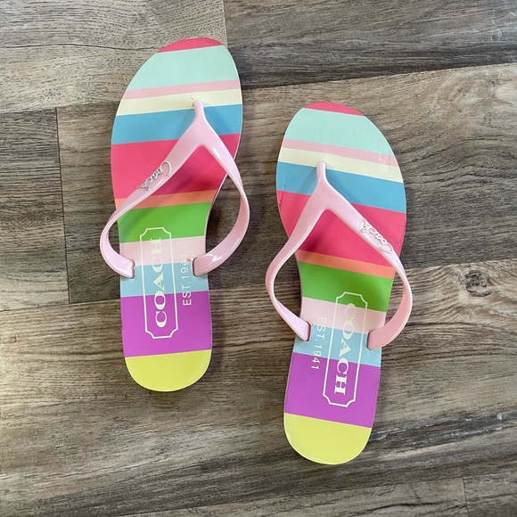 Coach flip flops - Picture 1 of 4
